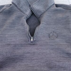 Mercedes-Benz Blue Black Quarter-Zip Pullover